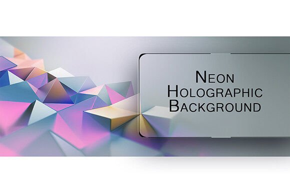 Download Neon Holographic Background - Holo Collection