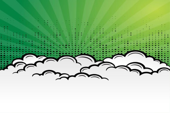 Download Cloud Comic Green Square Background - Square background Collection