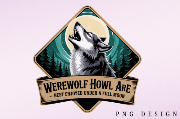 Download Spooky Werewolf Under Moon PNG - Moon Collection