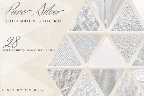 Download Silver Metallic Luxury Digital Paper - Metal Collection