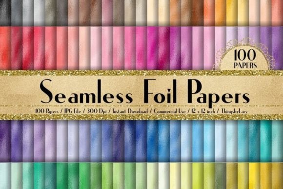 Download Seamless Metallic Foil Papers - Metal Collection