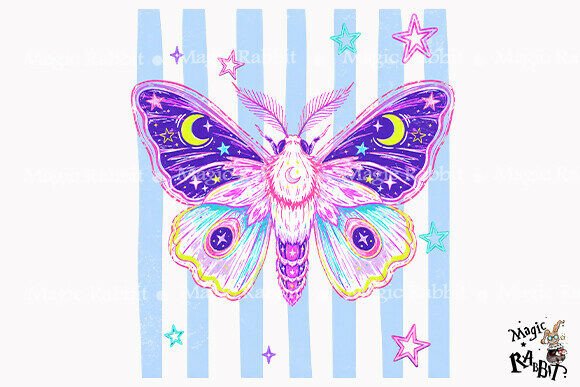 Download Celestial Moth Halloween PNG - Moth Collection